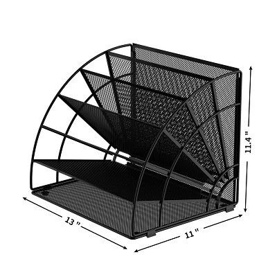 metal desk top file tray